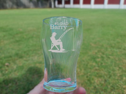 Custom Father’s Day Beer Glass – Personalised Schooner Gift