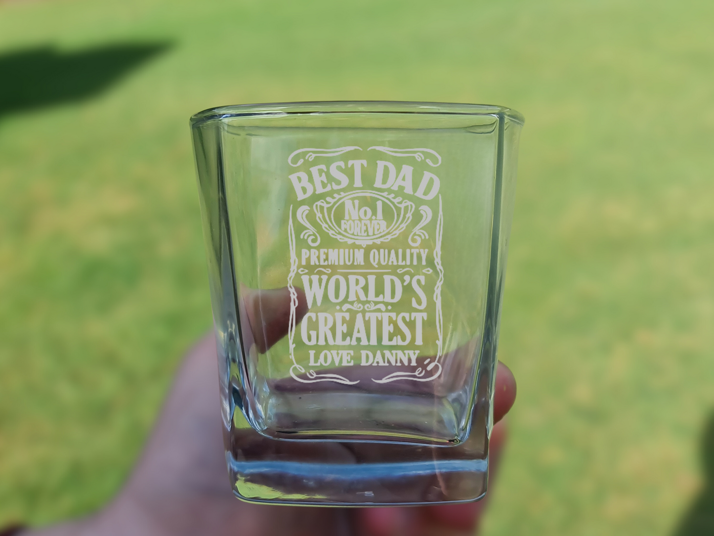 Father’s Day Scotch Glass – Personalised Engraved Gift for Dad