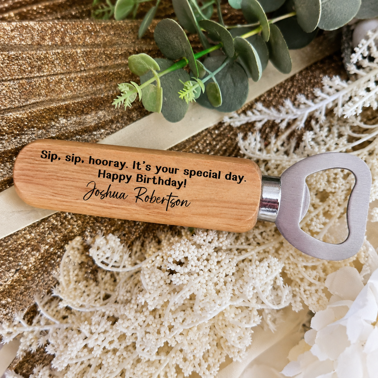 Custom Keyring Bottle Opener – Personalised Design