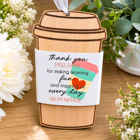 Teacher Gift Card Holder – Personalised End of Year Thank You Gift Evermore Gifts & Favours