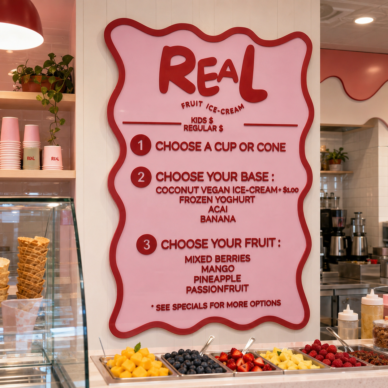 Custom Acrylic Menu Sign | Personalised Business Price List