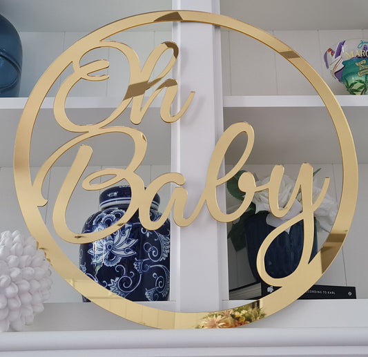 Minimalist Baby Shower Sign – Simple, Elegant Custom Design