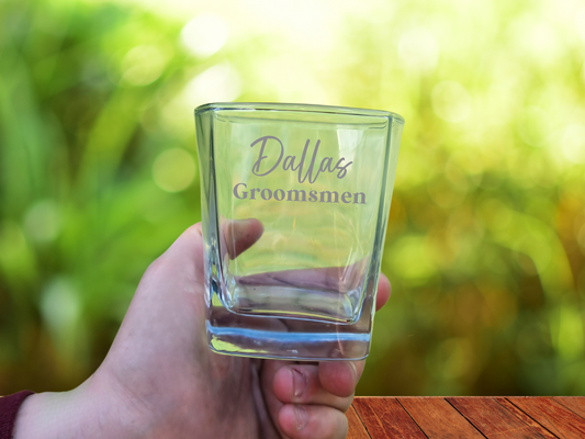 Personalised Scotch Glass – Custom Etched Whiskey Glass