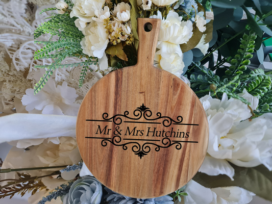 His & Hers Serving Board – Custom Wedding or Engagement Gift