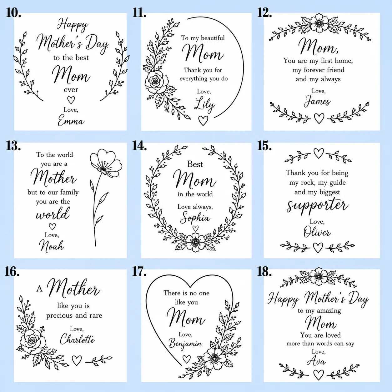 Personalised Mother’s Day Planter Stick – Custom Acrylic Gift