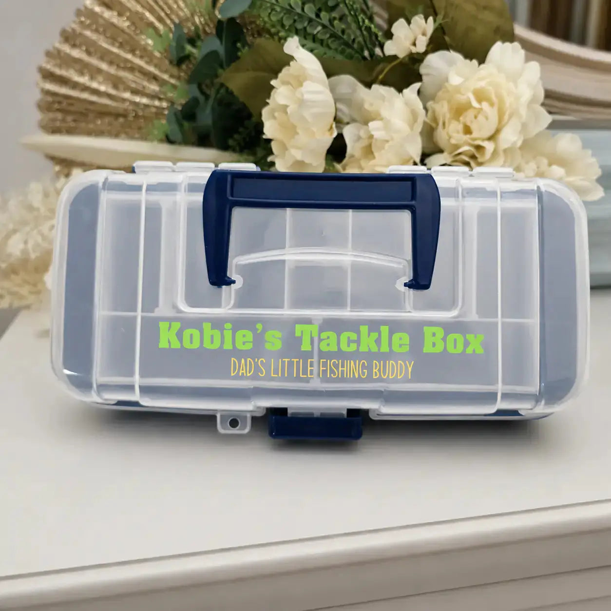 Personalised Tackle Box – Custom Fishing Organiser for Dad or Mates Evermore Gifts & Favours