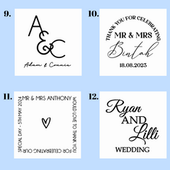 Wedding Date Coaster – Minimal Custom Design Keepsake