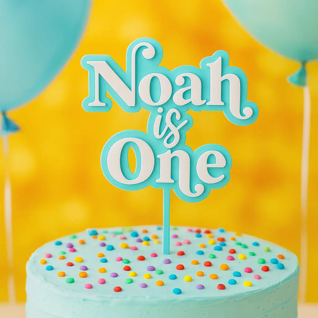 Double Layer Sweet 16 Cake Topper – Elegant Custom Topper