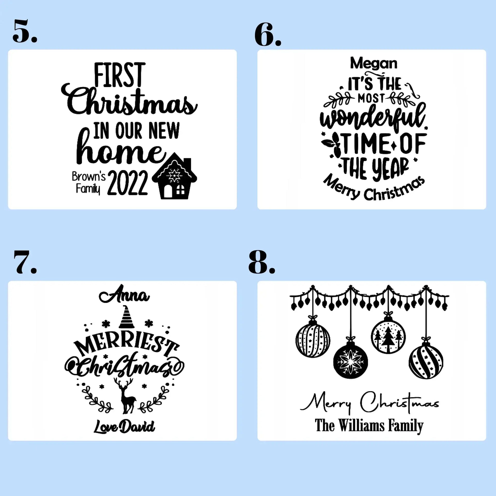 Personalised Christmas Serving Board Engraved | Custom Cheese Board Gift Evermore Gifts & Favours