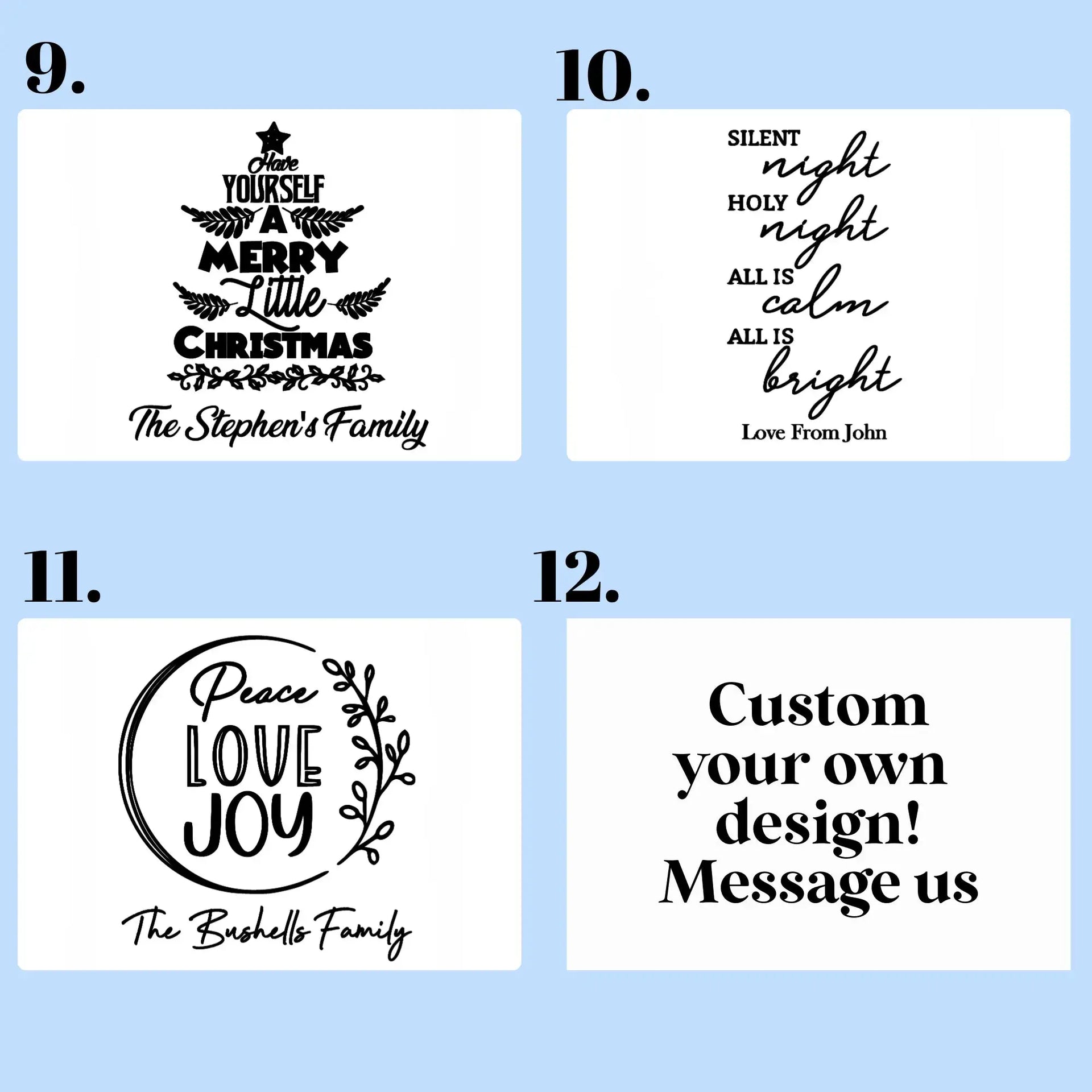 Personalised Christmas Serving Board Engraved | Custom Cheese Board Gift Evermore Gifts & Favours