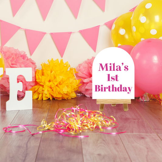 Personalised Acrylic Double Layer Signage