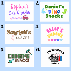 Personalised Snack Box – Custom 12 Compartment Treat Organiser