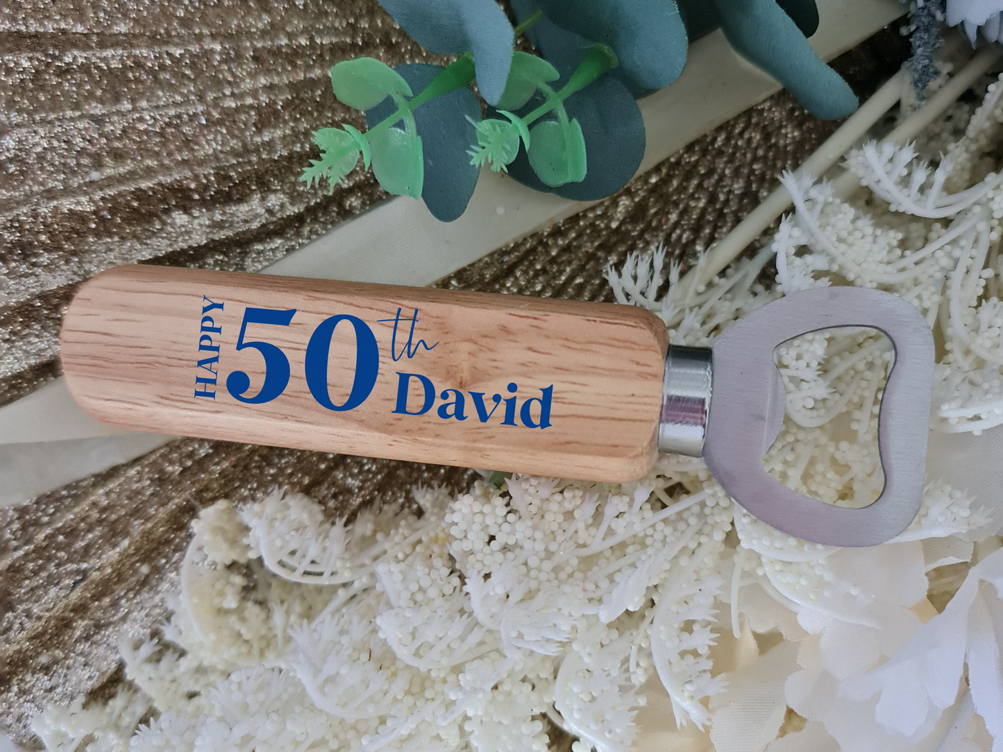 Custom Timber Bottle Opener – Engraved Bar Accessory