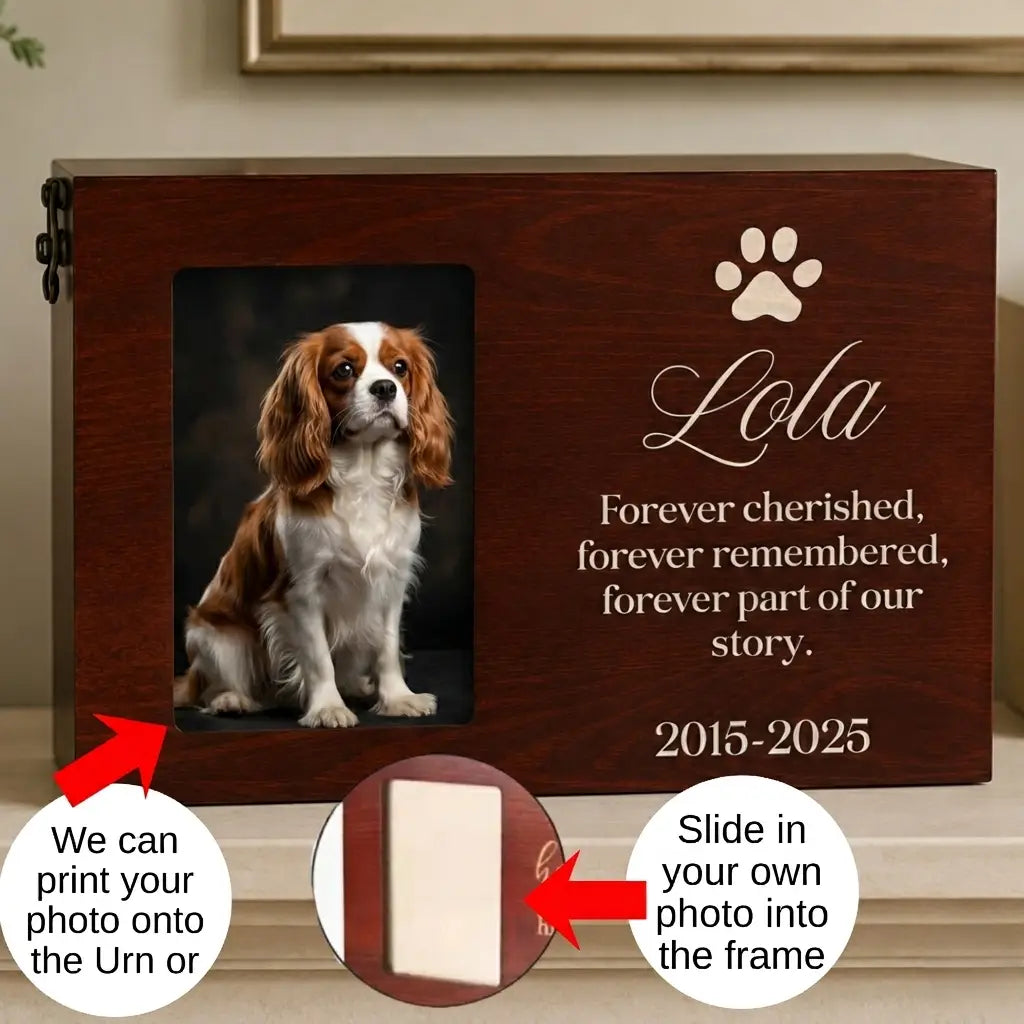 Personalised Pet Urn – Custom Dog Memorial Keepsake