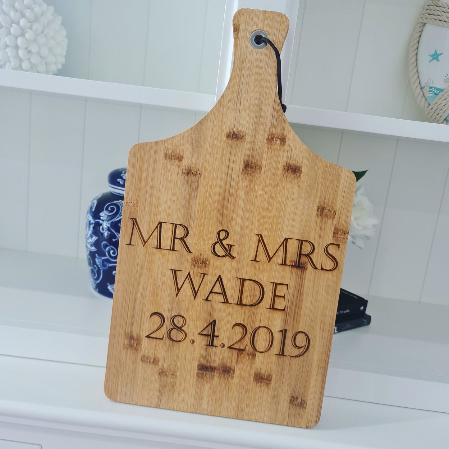 Wedding Gift Serving Board – Personalised with Names & Date