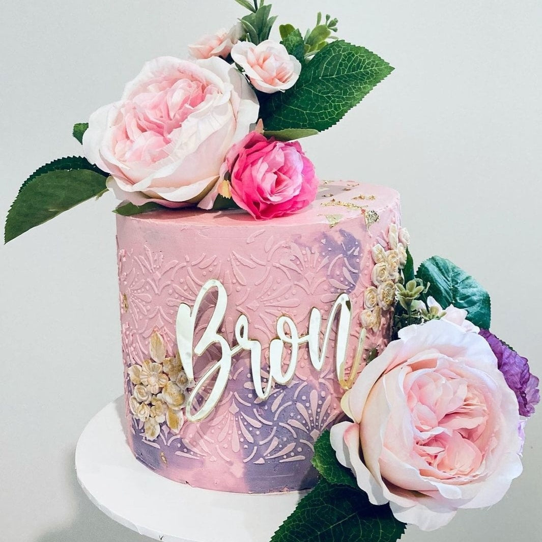 Single Layer Personalised Custom Cake Charm