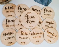 Wooden Baby Milestone Disc Set – Perfect Baby Shower Gift