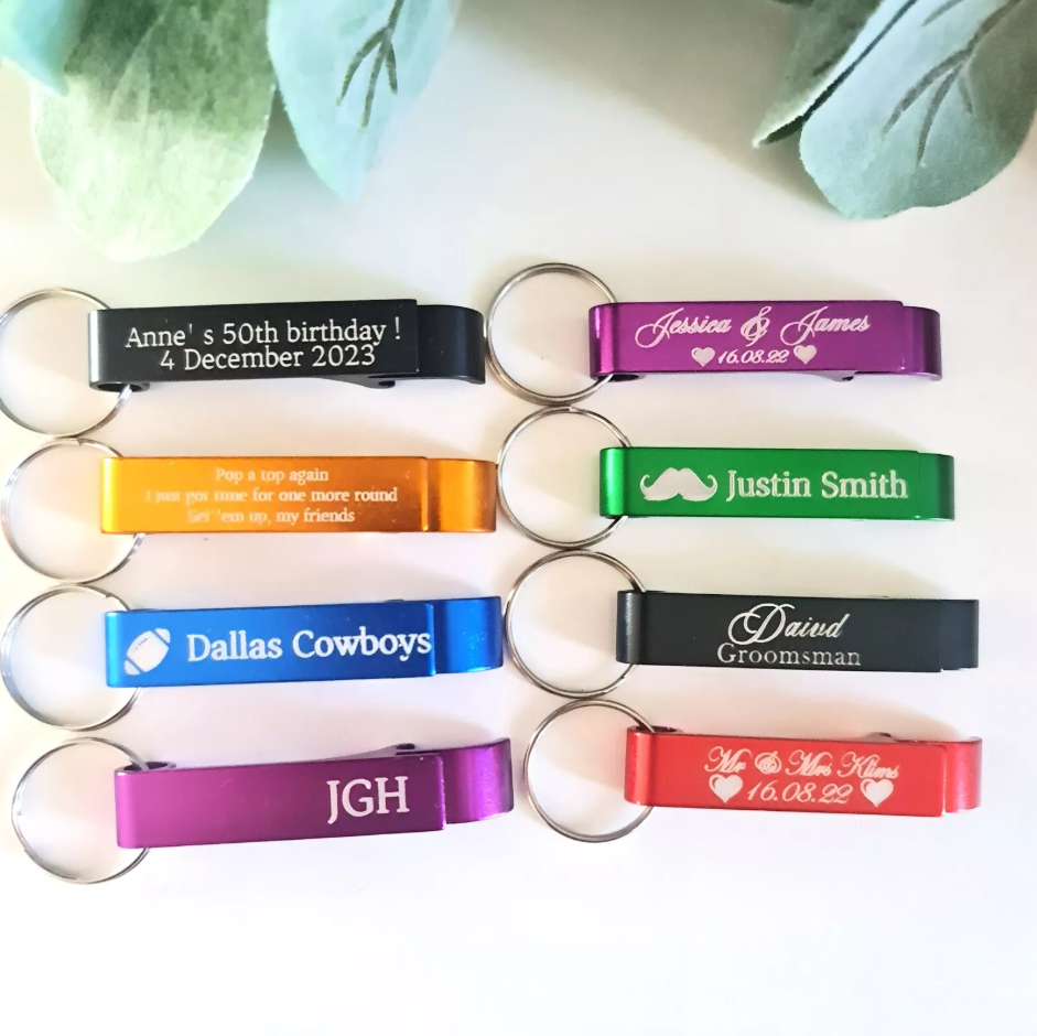 Personalised Metal Bottle Opener – Custom Engraved Gift