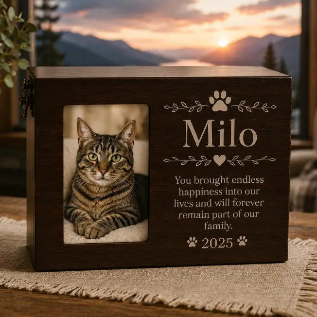 Personalised Cat Urn – Custom Cat Memorial Keepsake