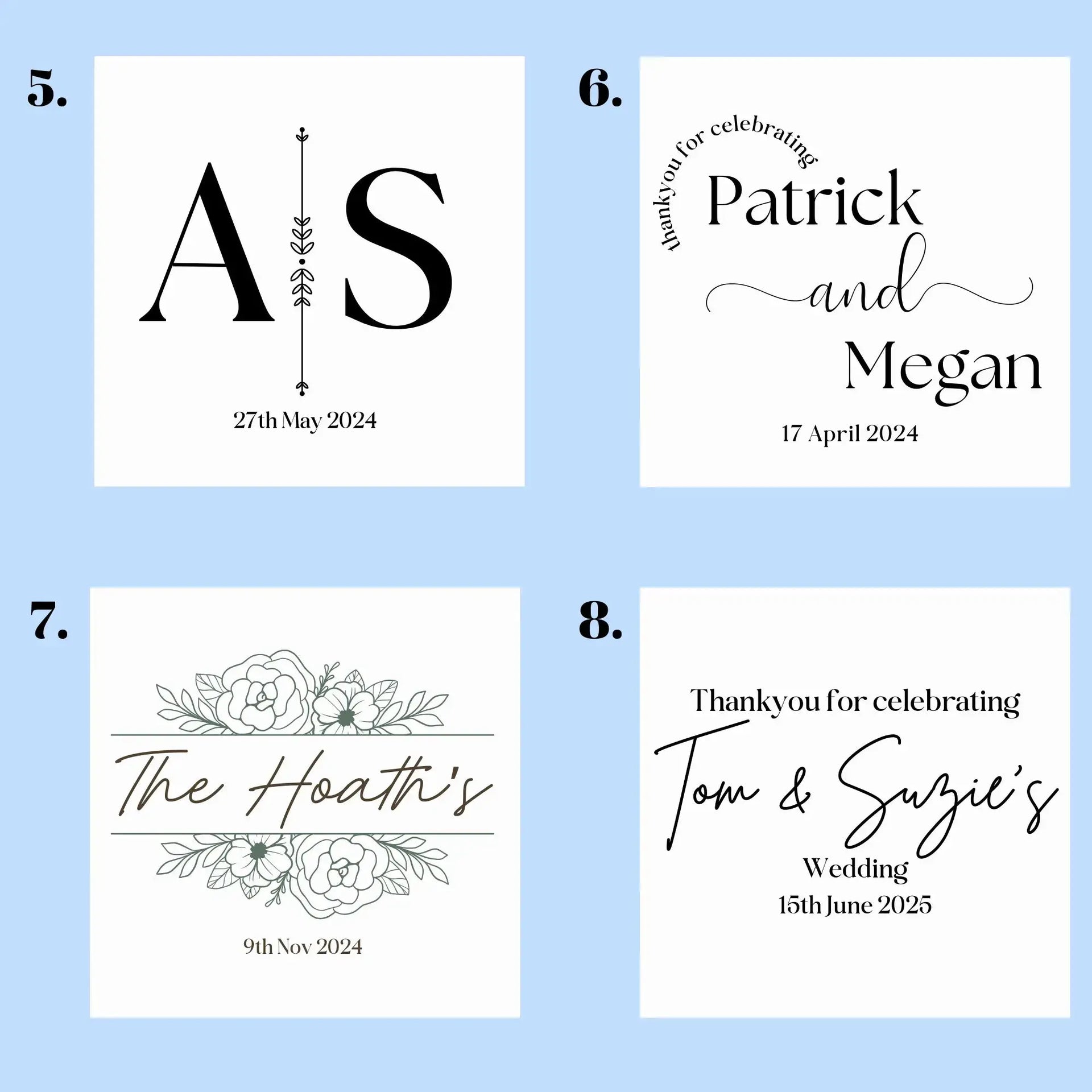 Personalised Acrylic Coaster Custom Design | Printed Drink Coasters Evermore Gifts & Favours