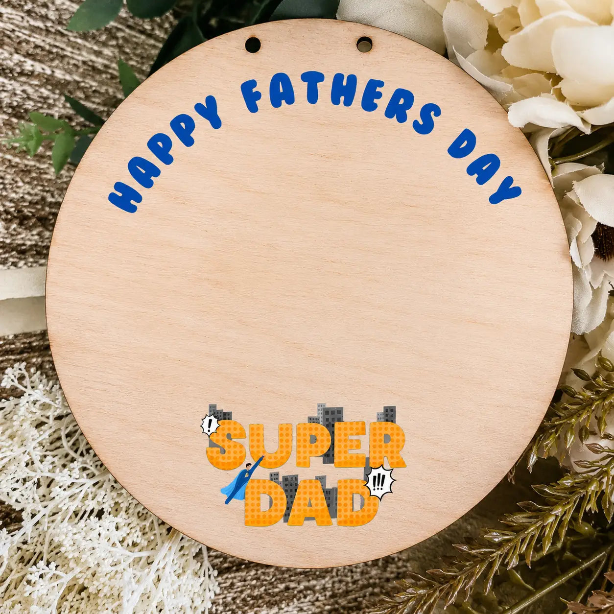 DIY Father’s Day Plaque Personalised | Kids Craft Gift Circle Design Evermore Gifts & Favours