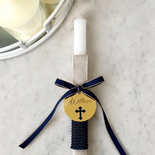 Acrylic tag  – Custom Candle Tags for Religious Celebratio – 80mm