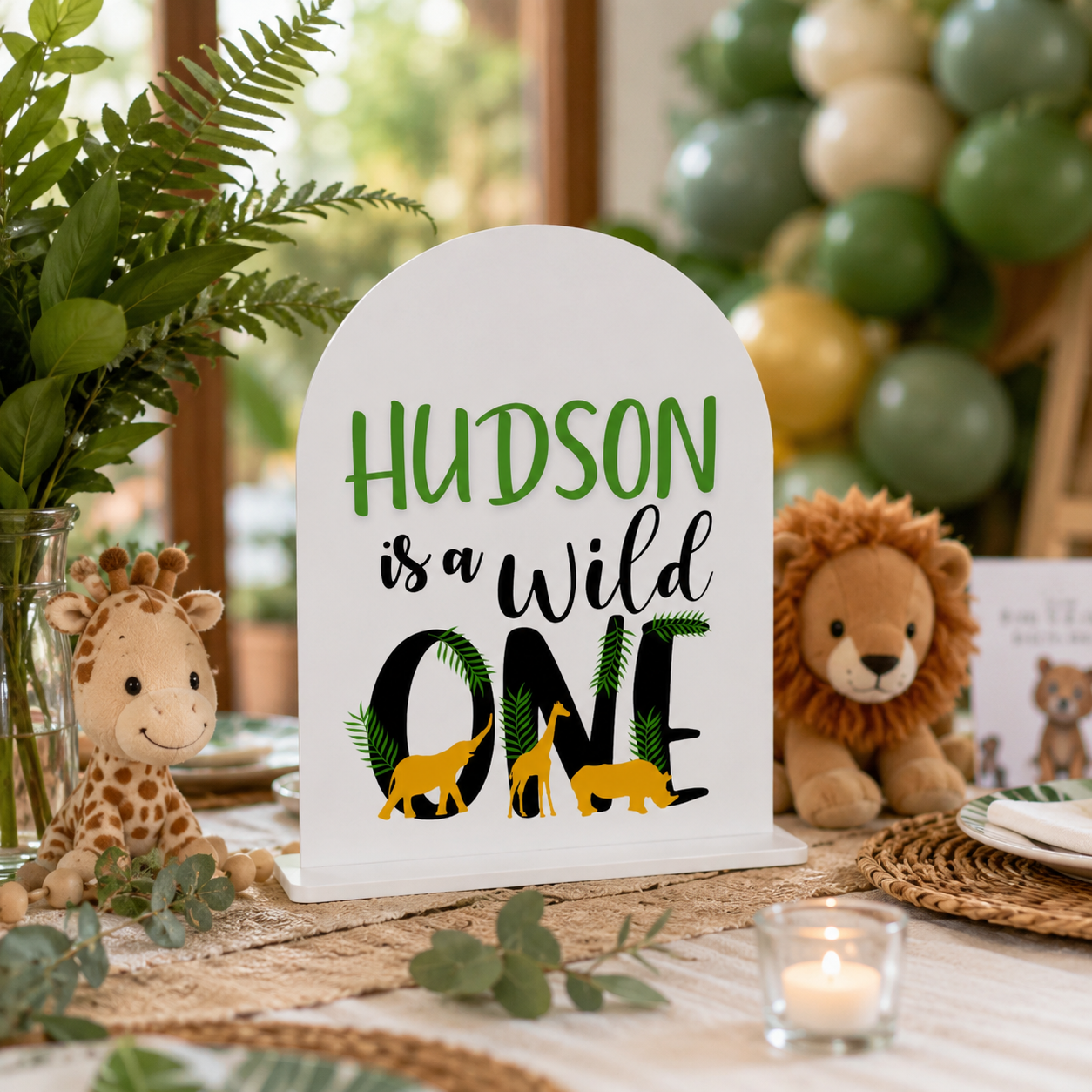 Animal Theme Birthday Sign – Jungle, Farm & More