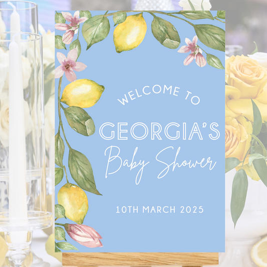 UV Printed Baby Event Sign – Personalised Baby Name or Phrase