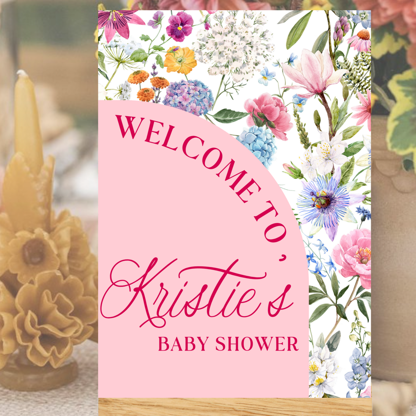 Baby Shower Table Signs – Personalised Gift Table