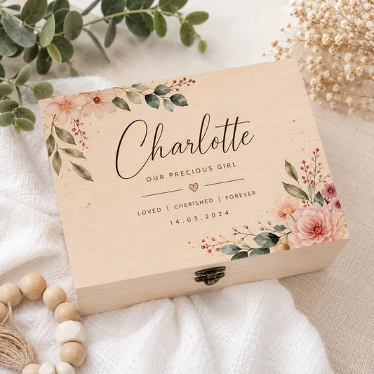 Personalised Keepsake Box | Custom Wooden Memory Box
