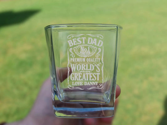 Father’s Day Scotch Glass – Personalised Engraved Gift for Dad Evermore Gifts & Favours