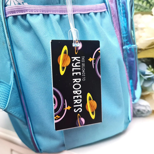 Personalised School Bag Tags – Custom Name Tags for Kids Evermore Gifts & Favours