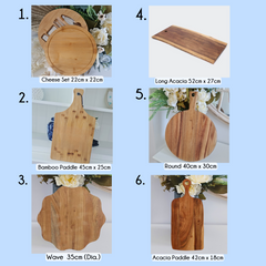 Personalised Laser Etched Serving Boards