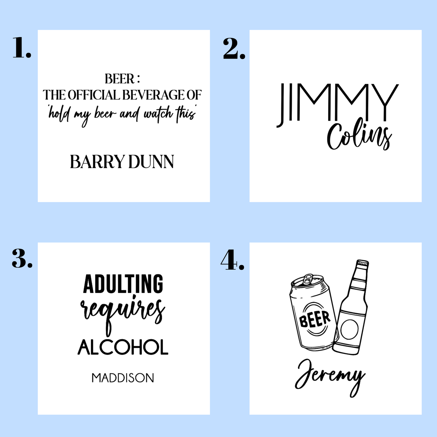 Personalised Stubby Cooler – Custom Printed Drink Holder