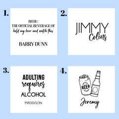 Personalised Stubby Cooler – Custom Printed Drink Holder