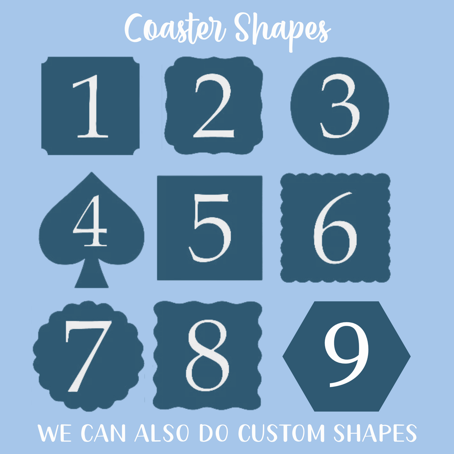 Custom Wedding Coasters – Guest Name Place Setting & Favour