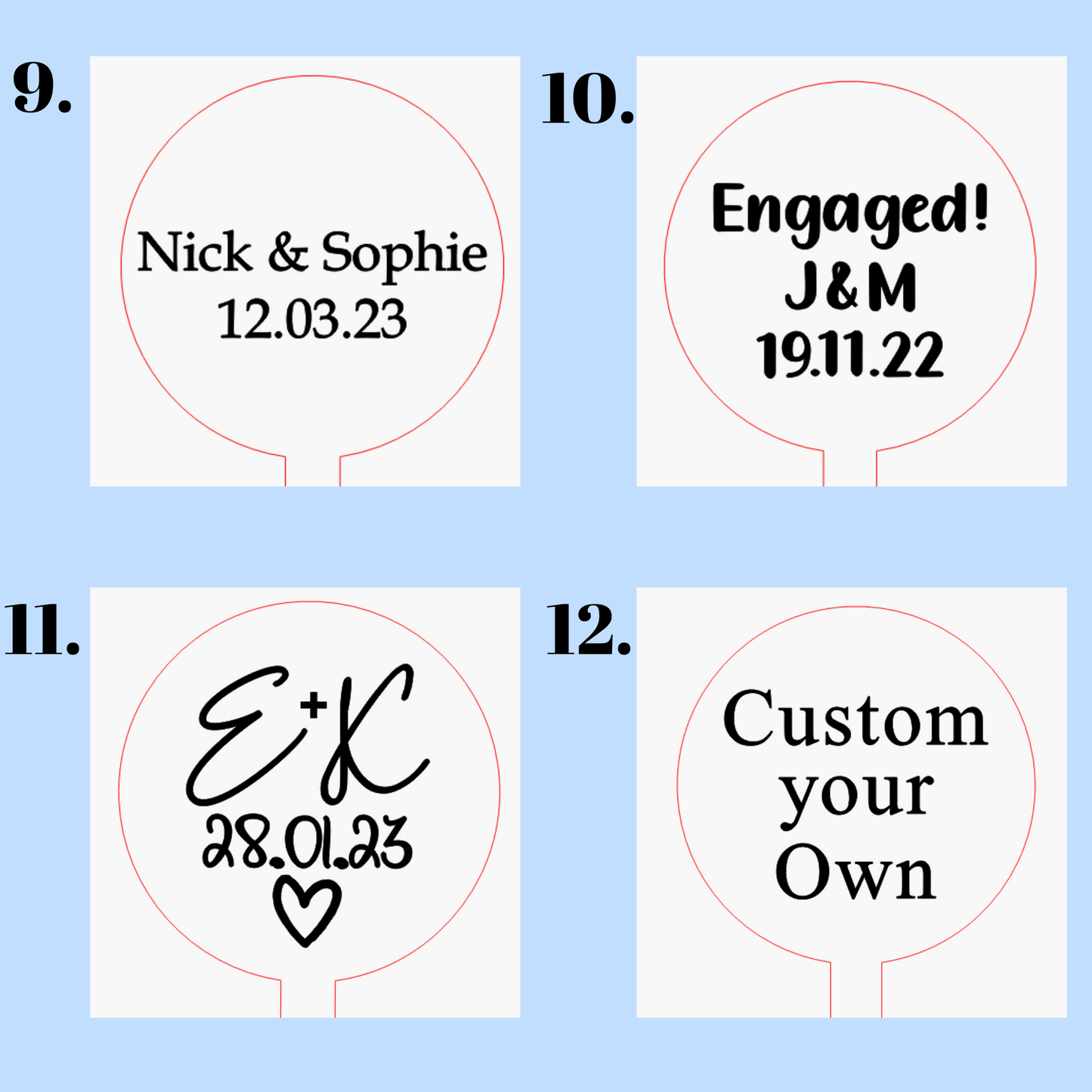 Bride & Groom Drink Stirrers – Elegant Custom Cocktail Accessories for Weddings