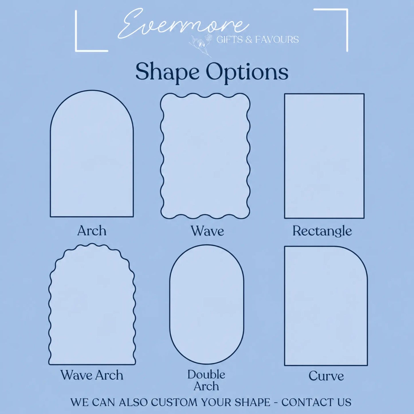 Modern Acrylic Wedding Menu – Custom Fonts and Layout Options