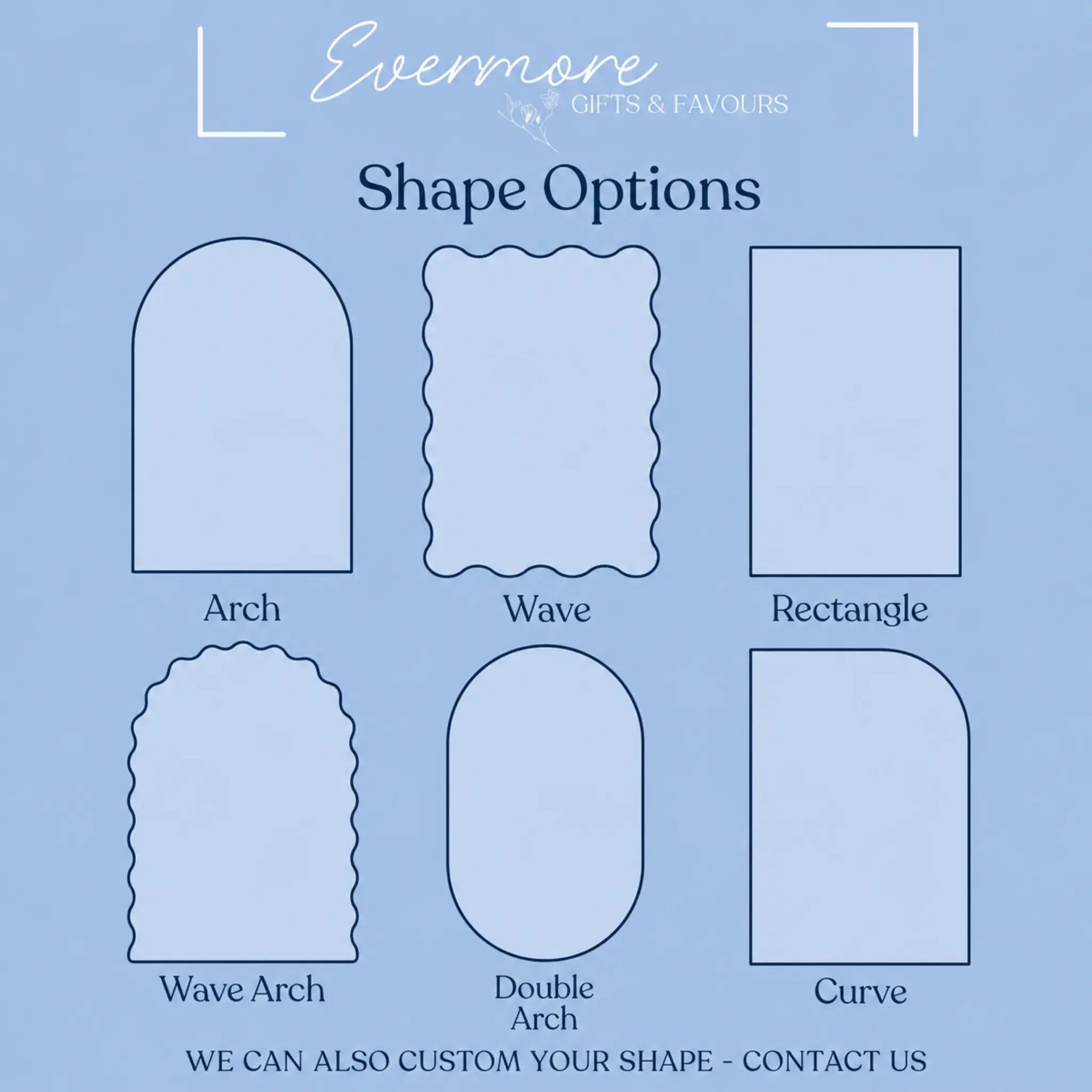 Modern Acrylic Wedding Menu – Custom Fonts and Layout Options
