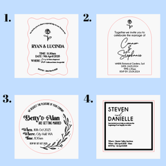 Personalised Wedding Invitations – Custom Designed to Match Your Theme