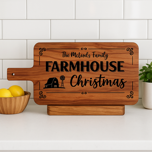 Personalised Holiday Cheese Board – Unique Christmas Gift Idea