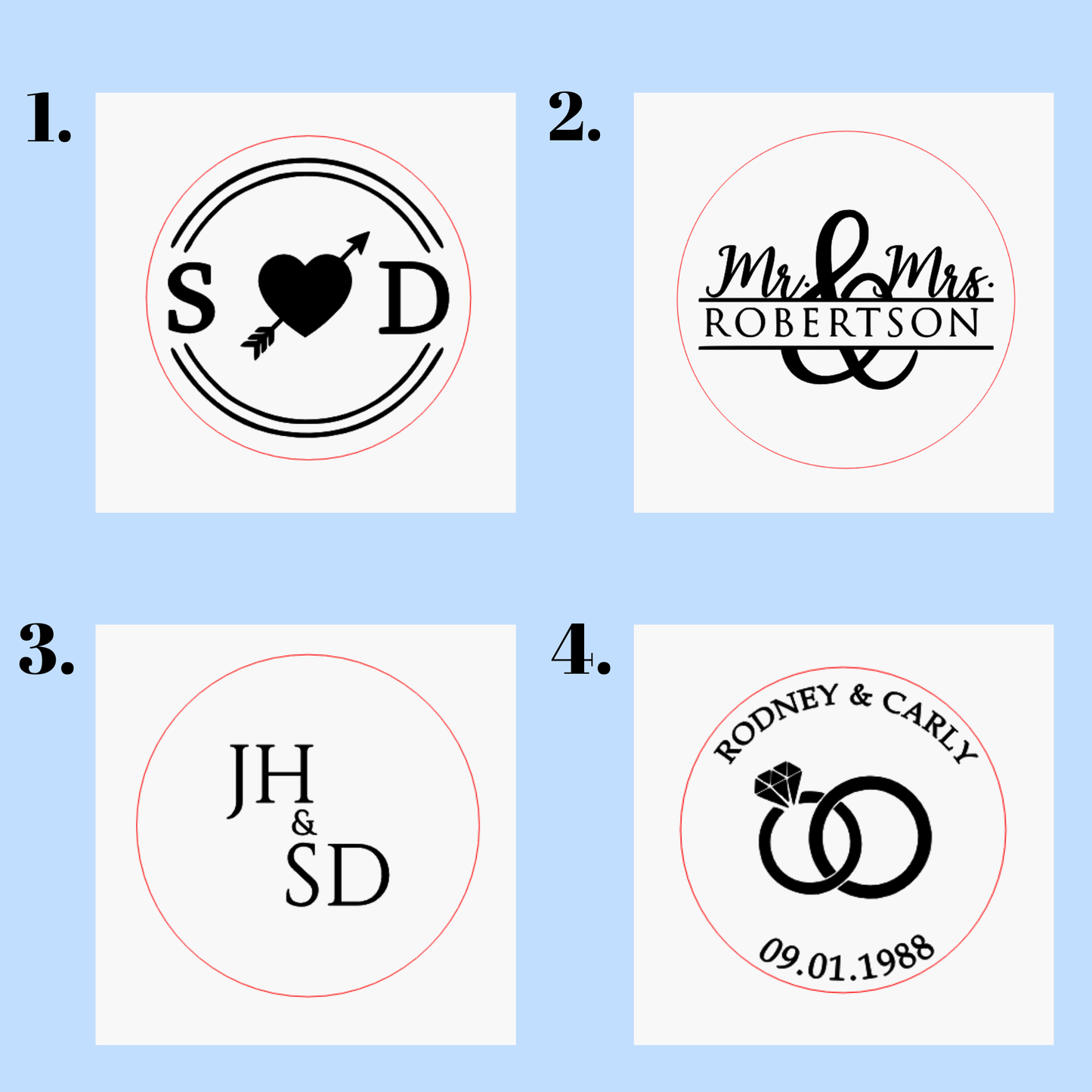 Wedding Ring Holder – UV Printed Box for Bride and Groom