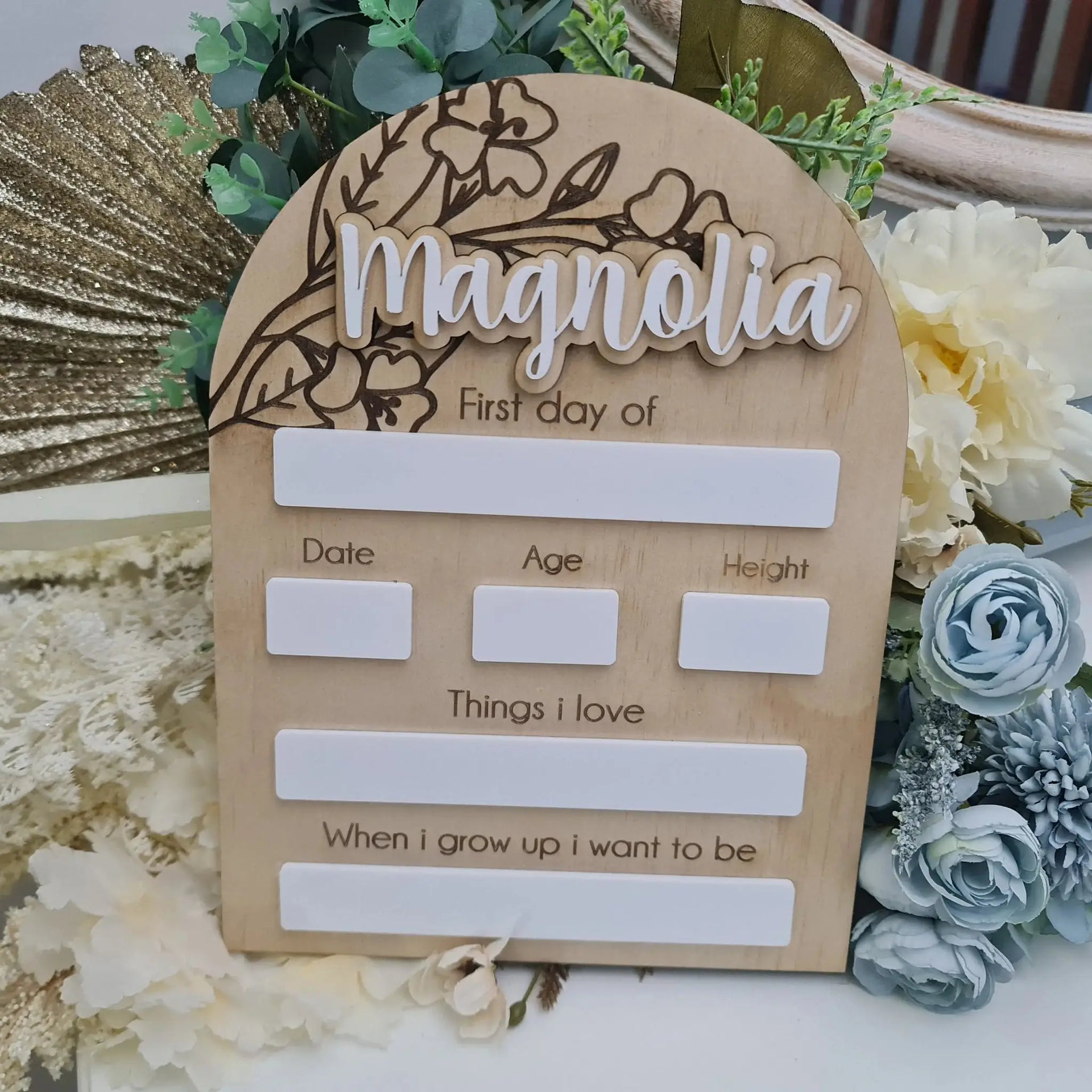 Laser Etched Back to School Board – Photo Day Prop Evermore Gifts & Favours