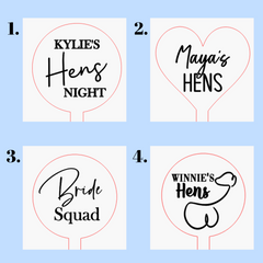Personalised Birthday Drink Stirrers – Custom Acrylic Swizzle Sticks