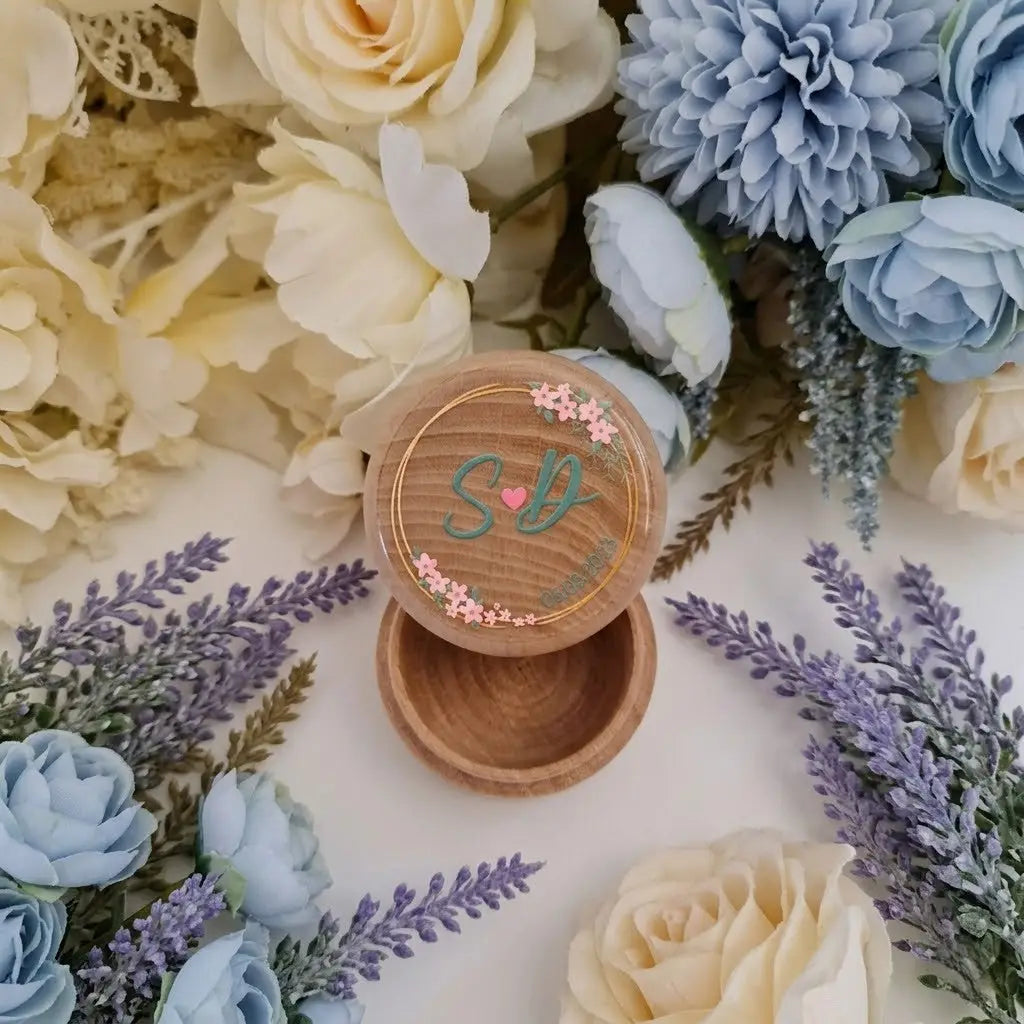 Proposal Ring Box – Custom Printed with Names or Dates Evermore Gifts & Favours