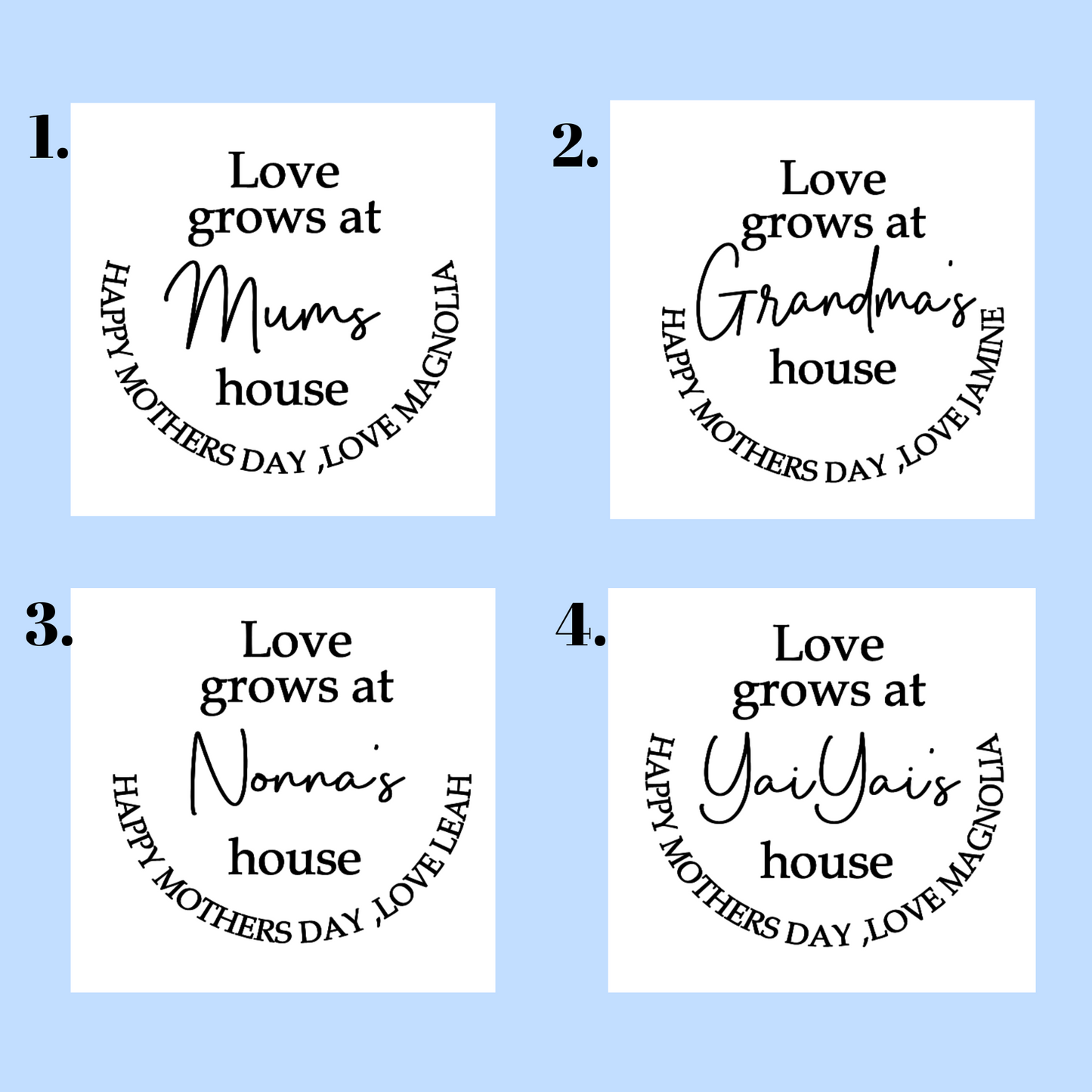 Mother’s Day Acrylic Planter Stick – Personalised Pot Decoration