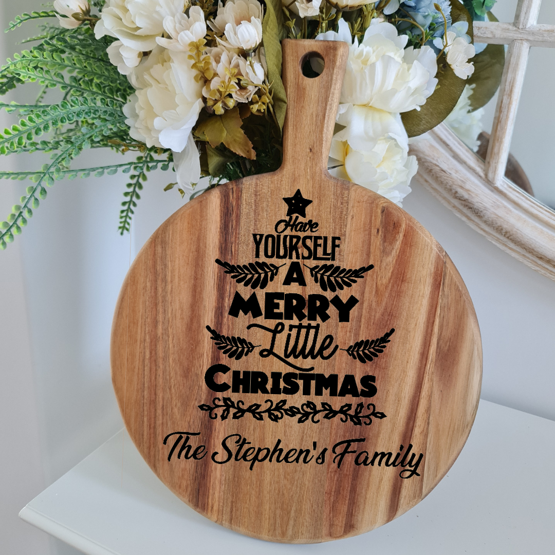 Engraved Christmas Board – Personalised Gift for Family & Friends