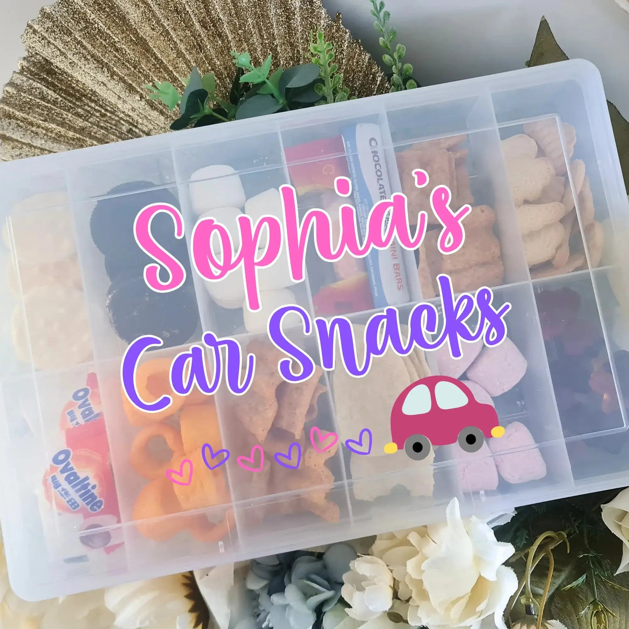 Personalised 12-Compartment Snack Box – Custom UV Printed Lolly Gift Box Evermore Gifts & Favours