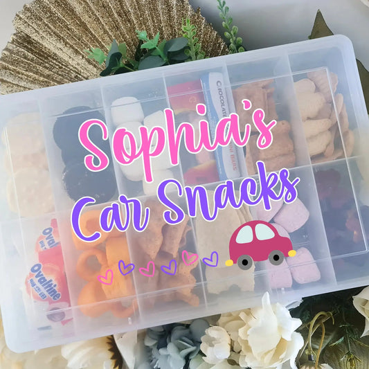 Personalised 12-Compartment Snack Box – Custom UV Printed Lolly Gift Box Evermore Gifts & Favours