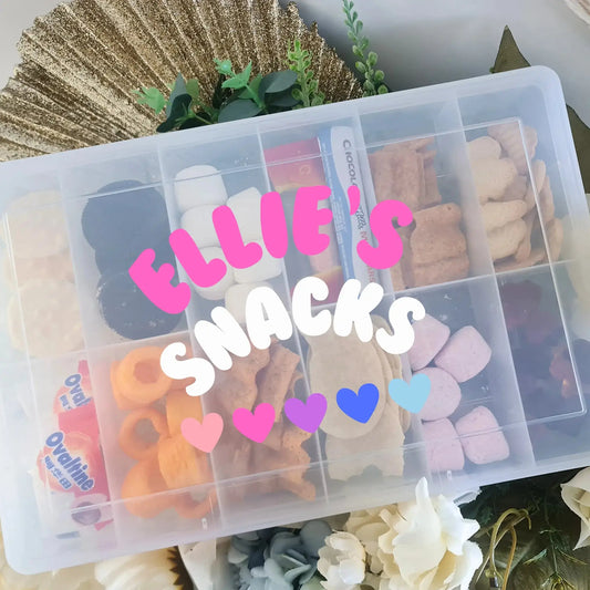 Snack Box with Name – Perfect Gift for Birthdays, Teachers & More Evermore Gifts & Favours